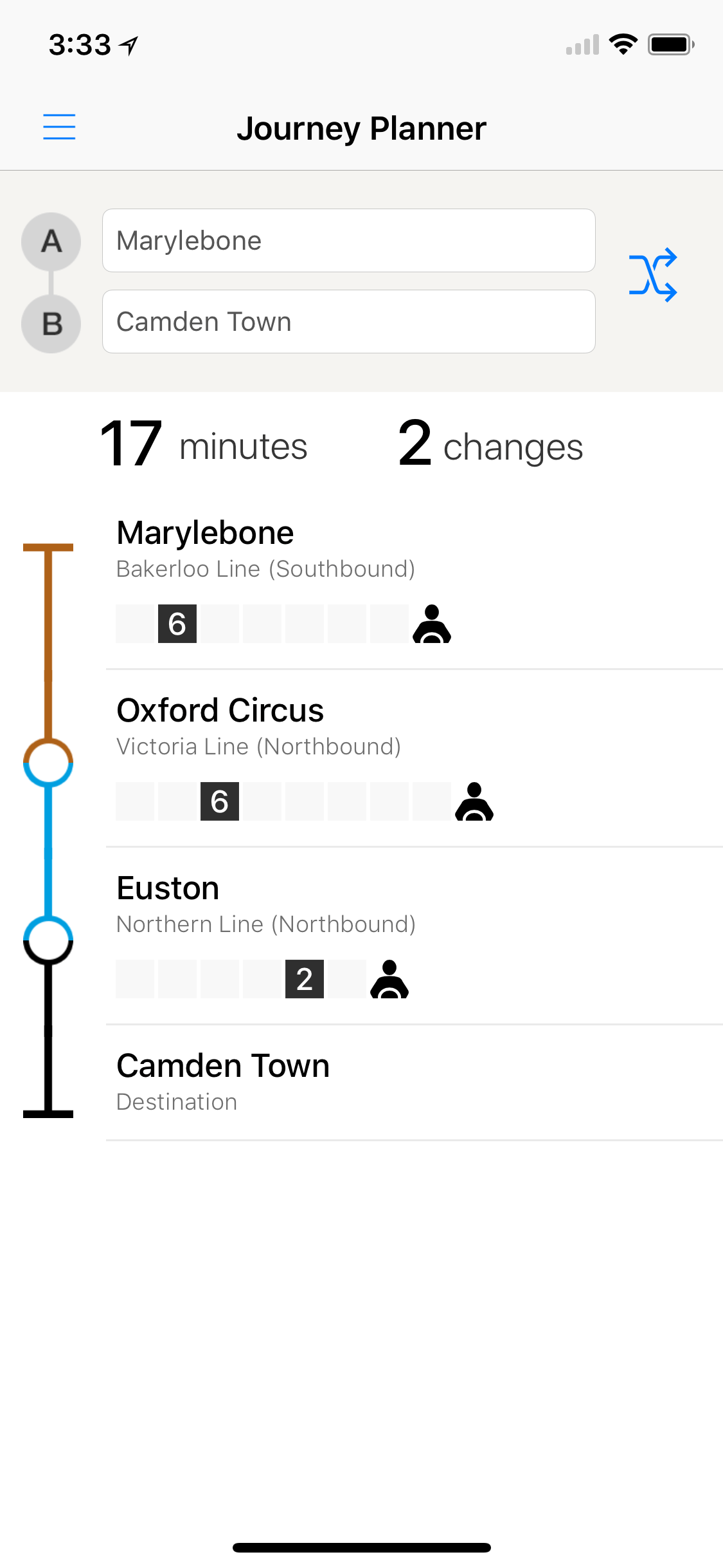 London Tube Live Screenshot