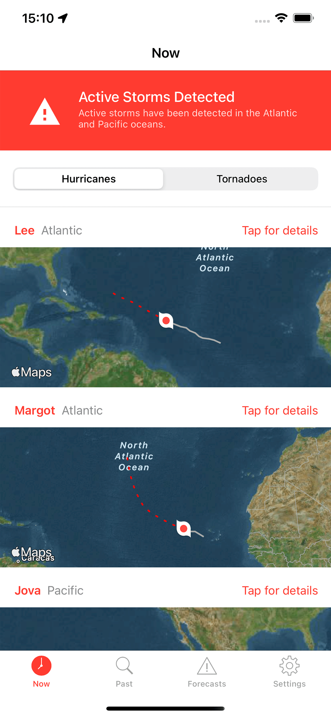 My Hurricane Tracker Screenshot