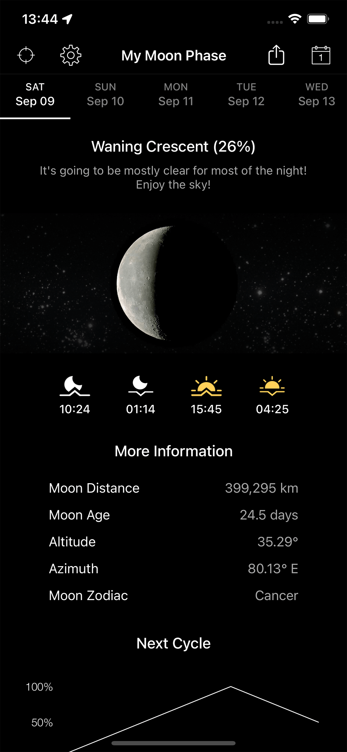 My Moon Phase Screenshot