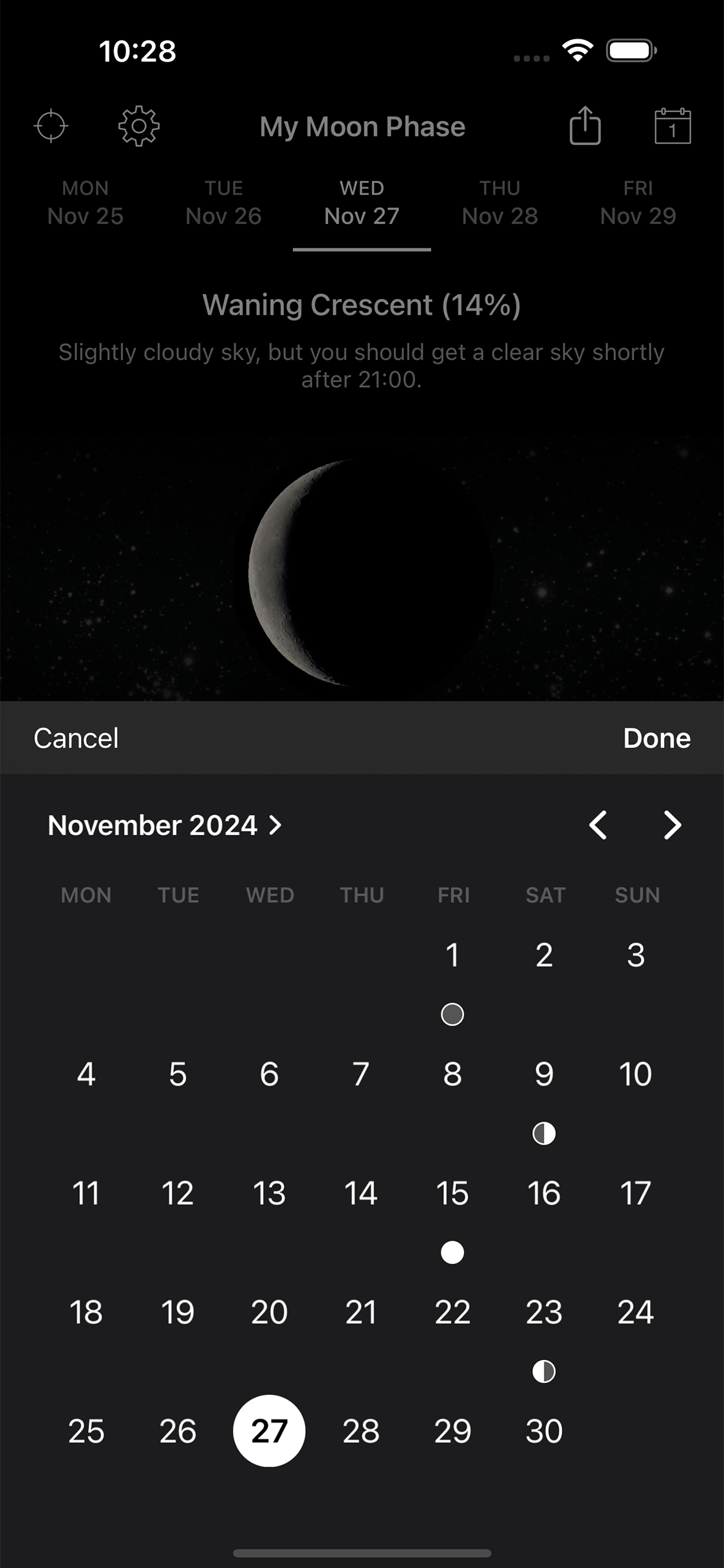 My Moon Phase Screenshot